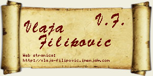Vlaja Filipović vizit kartica